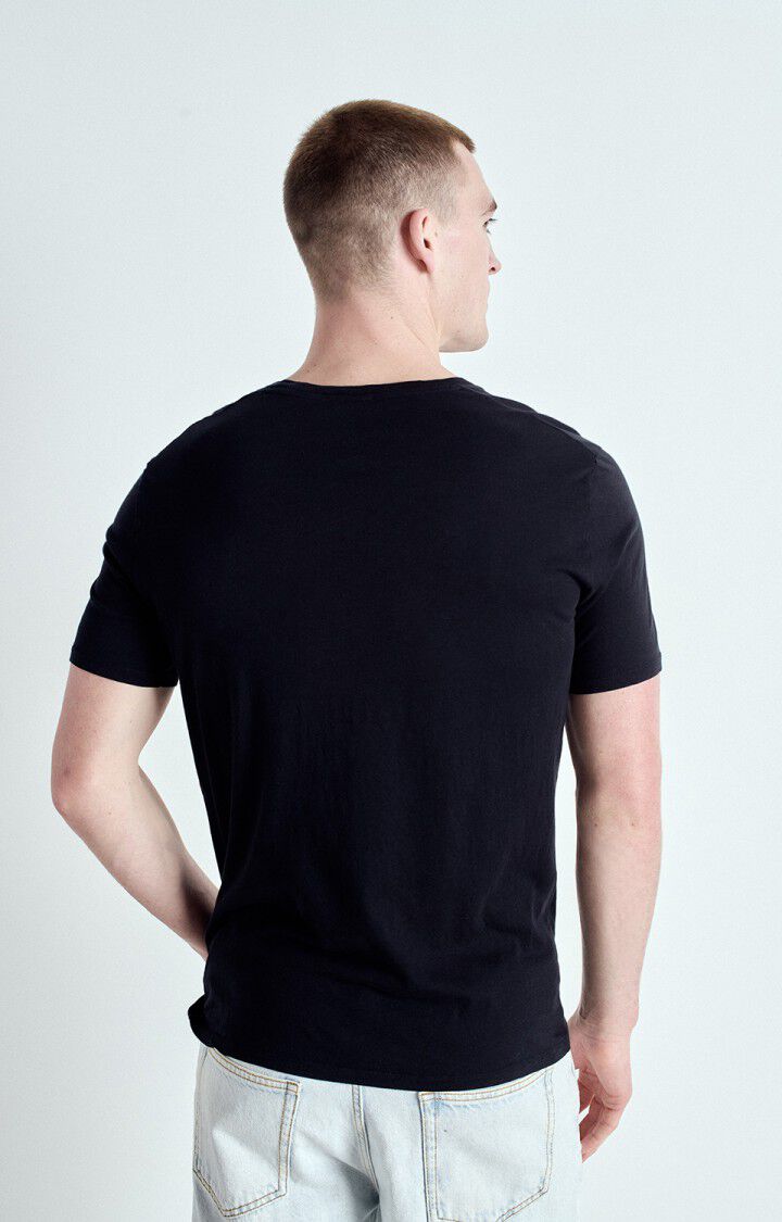 American Vintage T-shirt Homme Decatur - NOIR 21 Manches Courtes Noir - E25