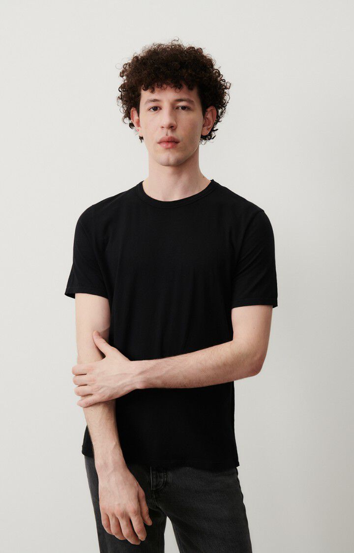 american vintage T-shirt homme Decatur - NOIR 23 Manches courtes Noir - E25