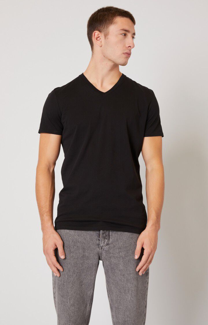 american vintage T-shirt homme Decatur - NOIR Noir - H21