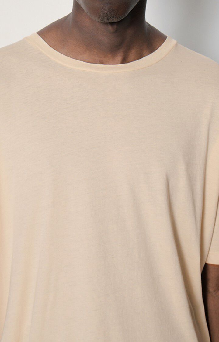 American Vintage T-shirt Homme Decatur - PLUME 15 Manches Courtes Beige - E23