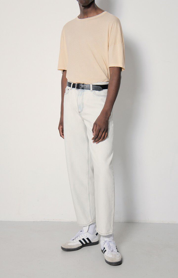 American Vintage T-shirt Homme Decatur - PLUME 15 Manches Courtes Beige - E23