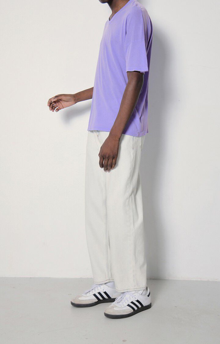 American Vintage T-shirt Homme Devon - AMETHYSTE VINTAGE 15 Manches Courtes Violet - E23