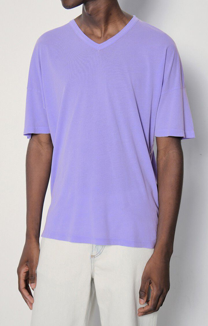 american vintage T-shirt homme Devon - AMETHYSTE VINTAGE 15 Manches courtes Violet - E23