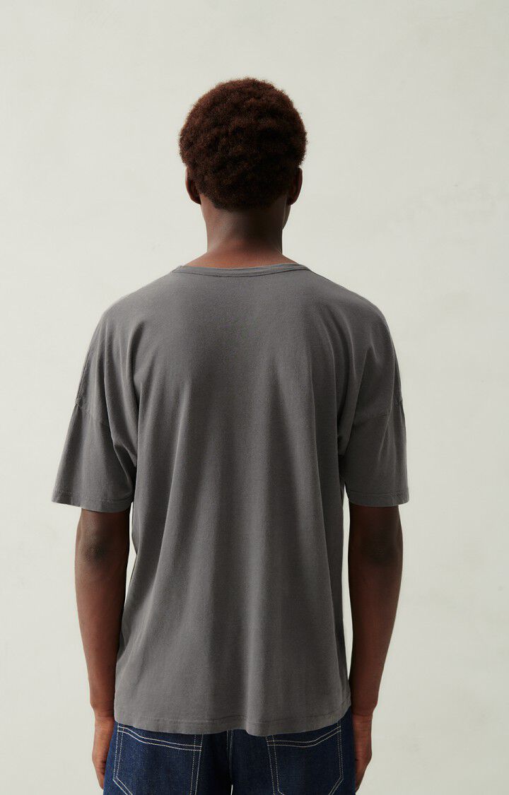 American Vintage T-shirt Homme Devon - ARDOISE VINTAGE 16 Manches Courtes Gris - H23
