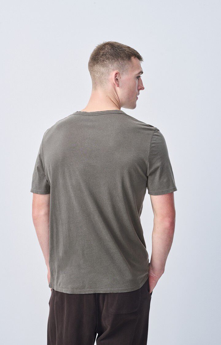 American Vintage T-shirt Homme Devon - ARDOISE VINTAGE 23 Manches Courtes Gris - E25