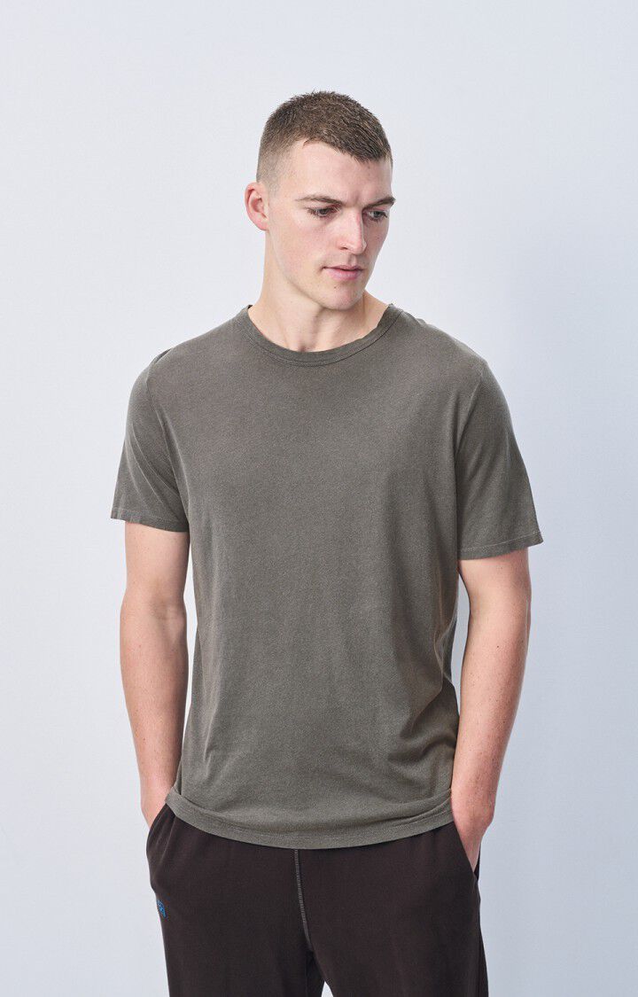 American Vintage T-shirt Homme Devon - ARDOISE VINTAGE 23 Manches Courtes Gris - E25
