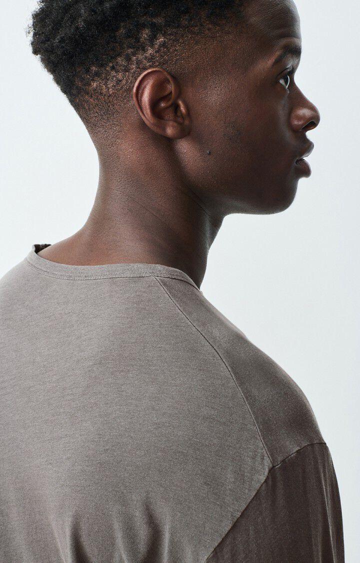 American Vintage T-shirt Homme Devon - ARDOISE VINTAGE 66 Manches Longues Gris - E25