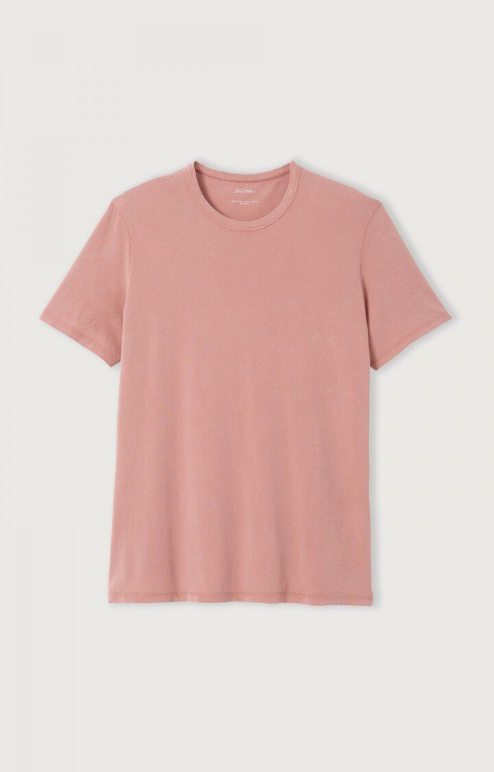 American Vintage T-shirt Homme Devon - ARIZONA VINTAGE 23 Manches Courtes Rose - H22