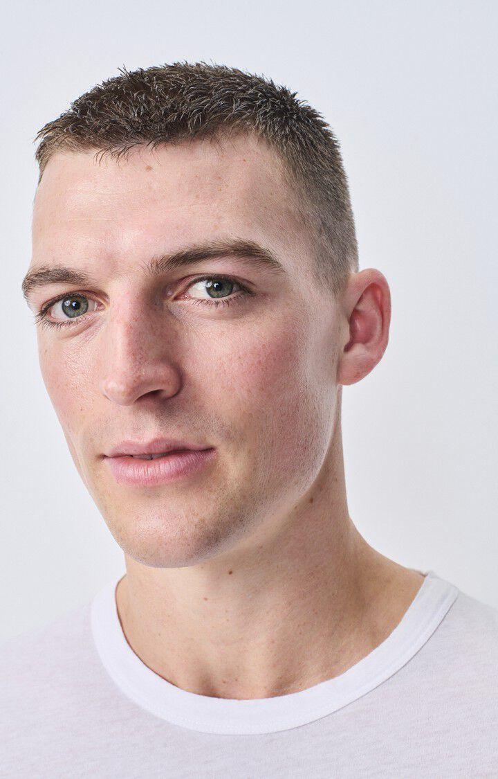 American Vintage T-shirt Homme Devon - BLANC 23 Manches Courtes Blanc - E25