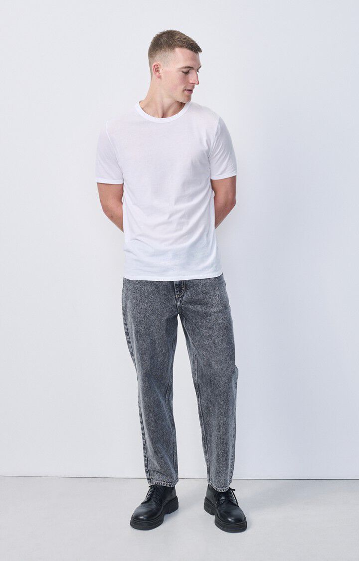 American Vintage T-shirt Homme Devon - BLANC 23 Manches Courtes Blanc - E25