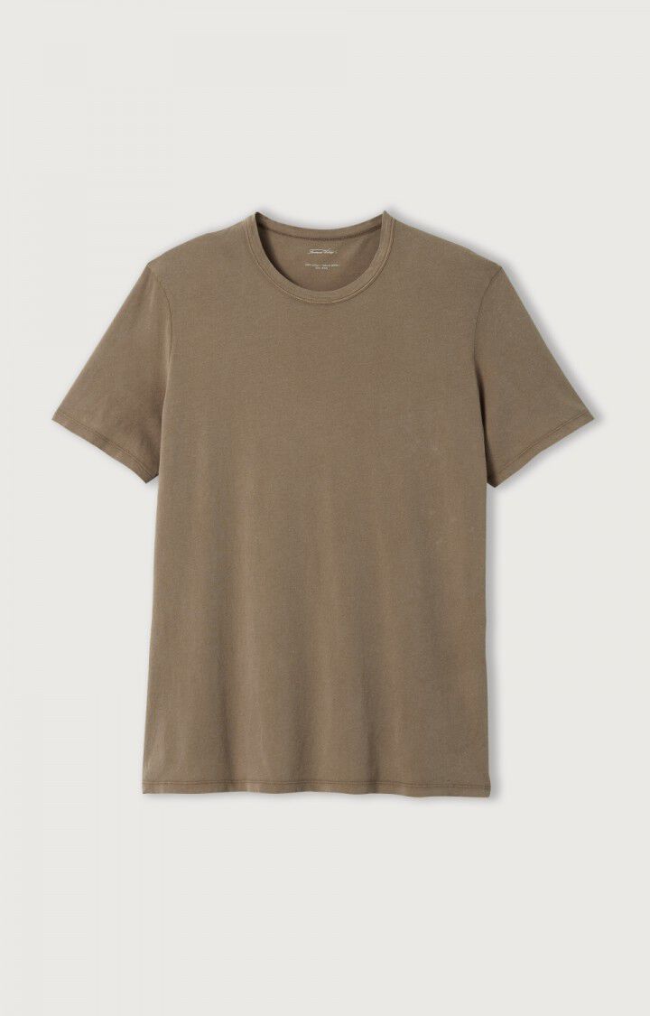 american vintage T-shirt homme Devon - CAFE AU LAIT VINTAGE 23 Manches courtes Marron - H22B