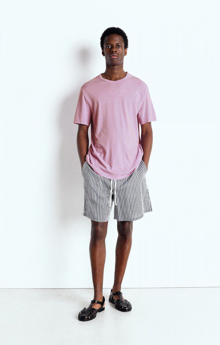 american vintage T-shirt homme Devon - CHAMALLOW VINTAGE 23 Manches courtes Rose - E25