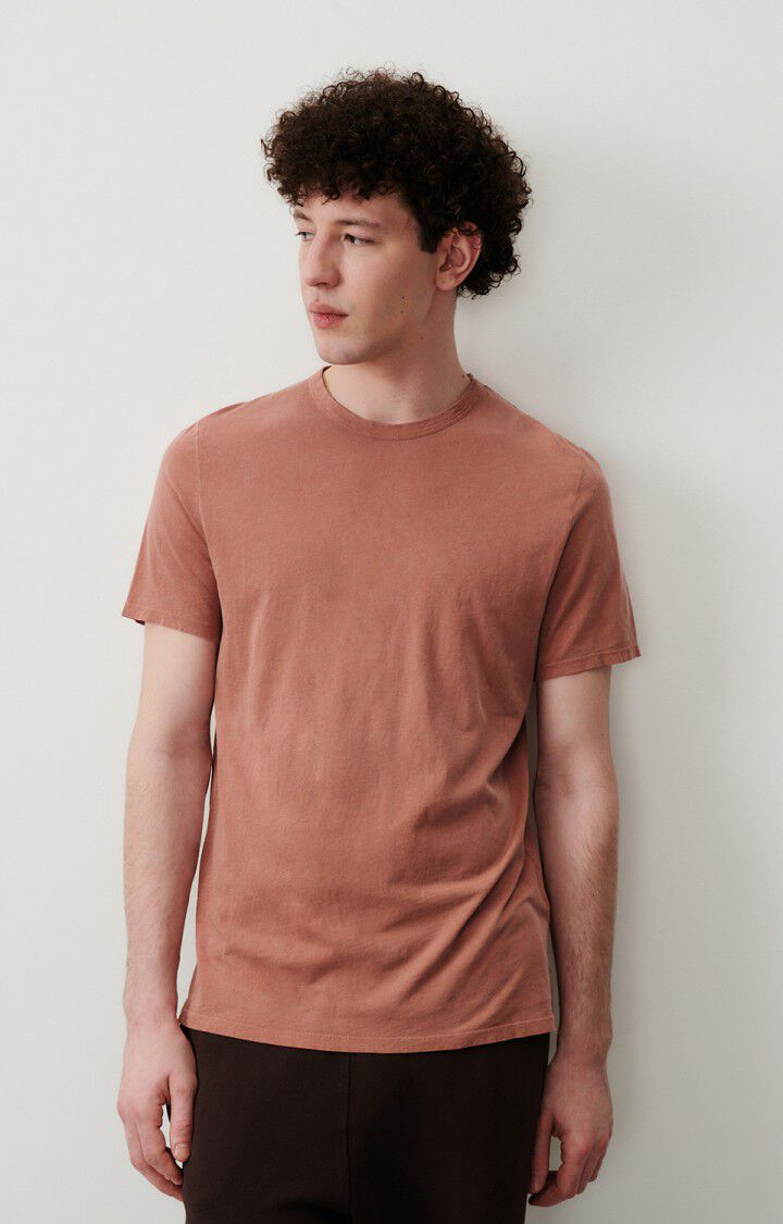 american vintage T-shirt homme Devon - TERRACOTTA VINTAGE 23 Manches courtes Rouge - H24