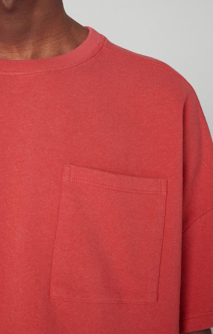 American Vintage T-shirt Homme Ekowood - FRAISIER Manches Courtes Rouge - E22