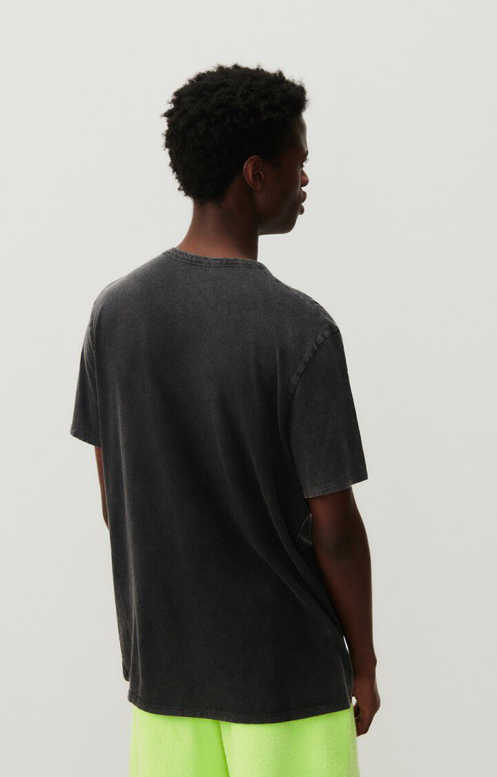 American Vintage T-shirt Homme Fakobay - ANTHRACITE VINTAGE 23 Manches Courtes Noir - E25