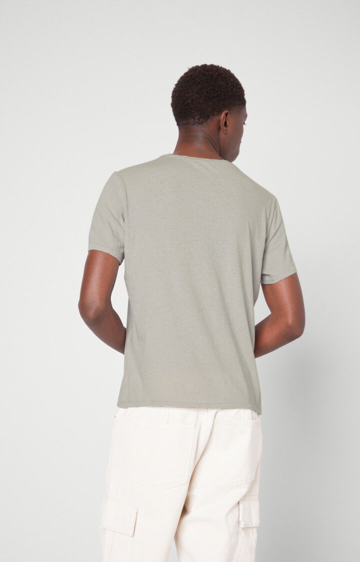 American Vintage T-shirt Homme Fakobay - ARGENT VINTAGE Manches Courtes Gris - H21B