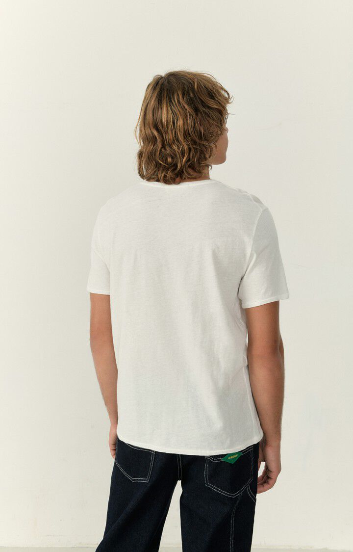 American Vintage T-shirt Homme Fakobay - BLANC 23 Manches Courtes Blanc - E23
