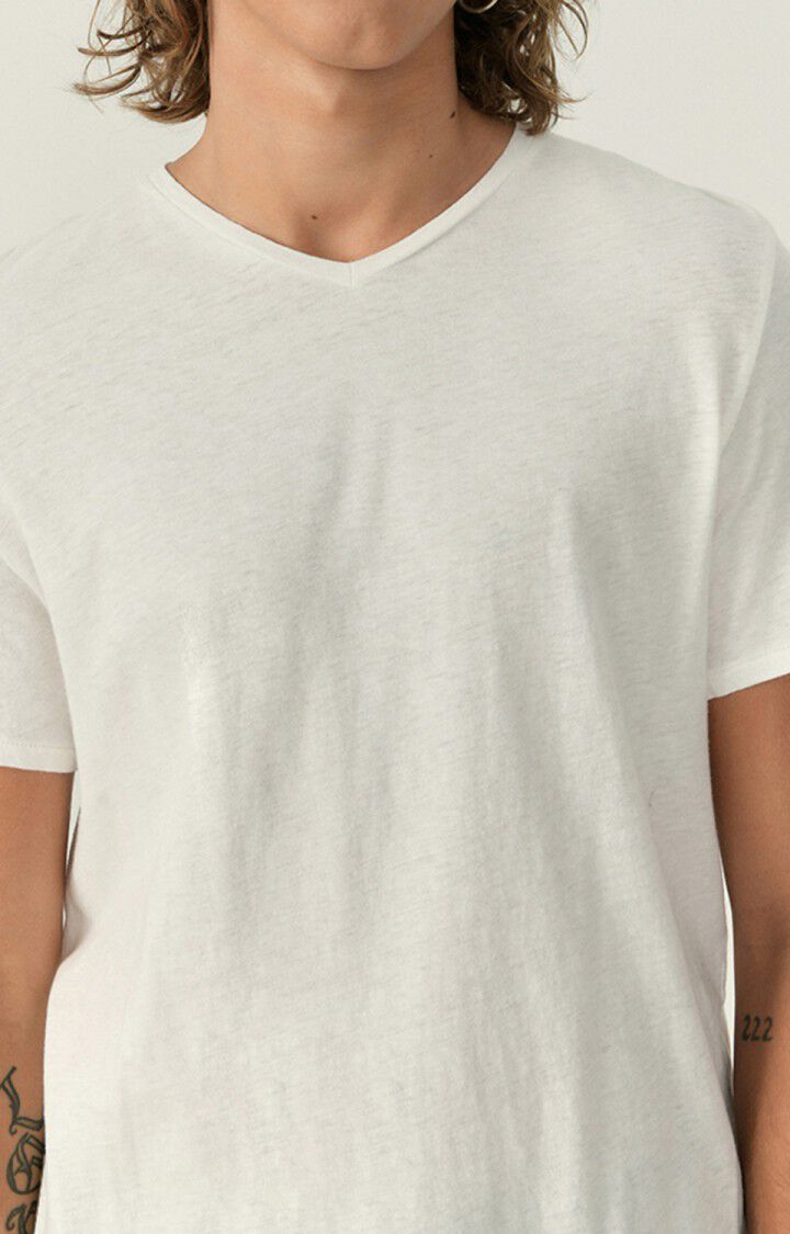 American Vintage T-shirt Homme Fakobay - BLANC 23 Manches Courtes Blanc - E23