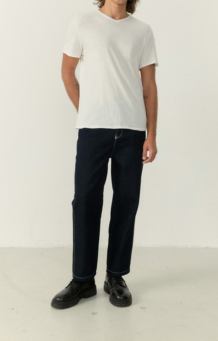 American Vintage T-shirt Homme Fakobay - BLANC 23 Manches Courtes Blanc - E23