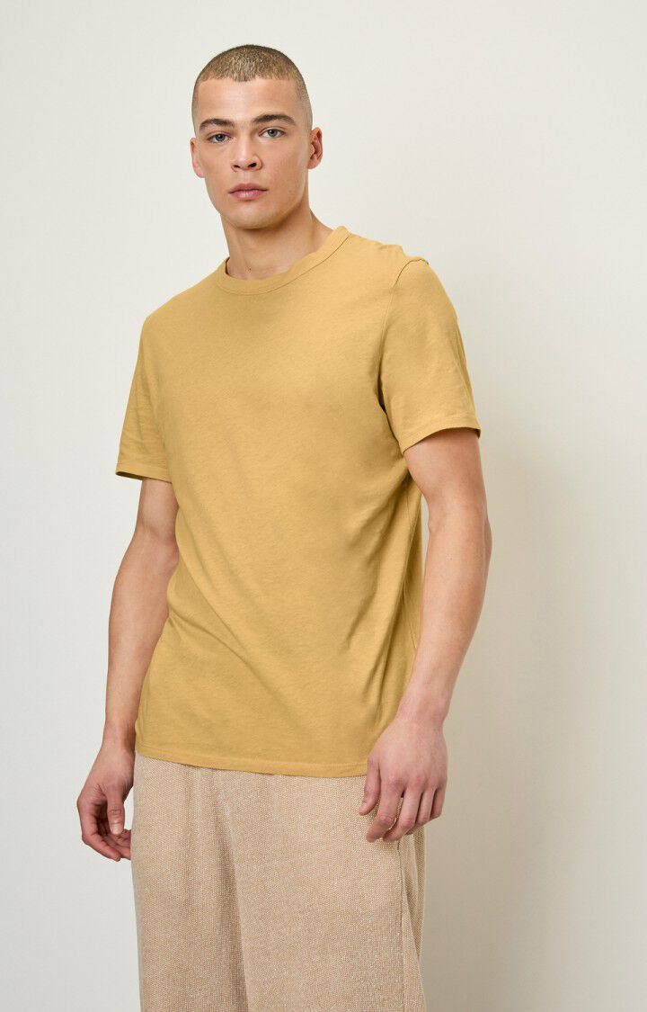 american vintage T-shirt homme Fakobay - BLE VINTAGE 23 Manches courtes Jaune - H22