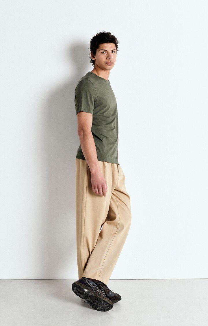 American Vintage T-shirt Homme Fakobay - TORTUE VINTAGE 23 Manches Courtes Vert - E25