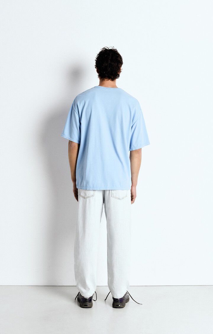 American Vintage T-shirt Homme Fazy - ATMOSPHERE VINTAGE 24 Manches Courtes Bleu - E25