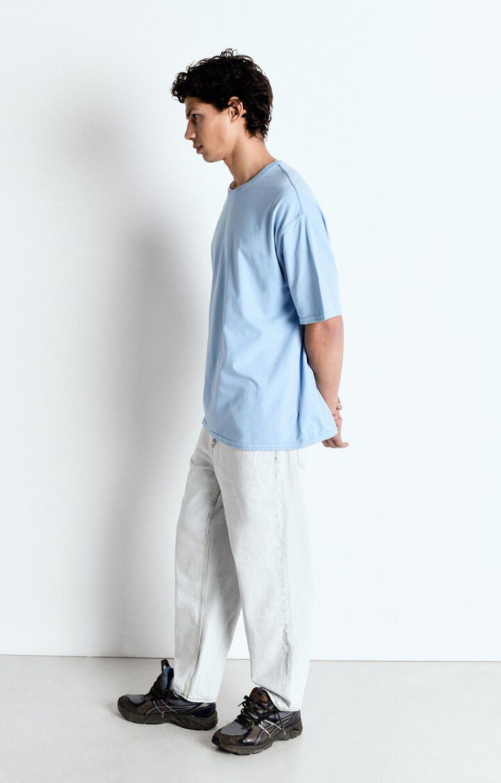 American Vintage T-shirt Homme Fazy - ATMOSPHERE VINTAGE 24 Manches Courtes Bleu - E25