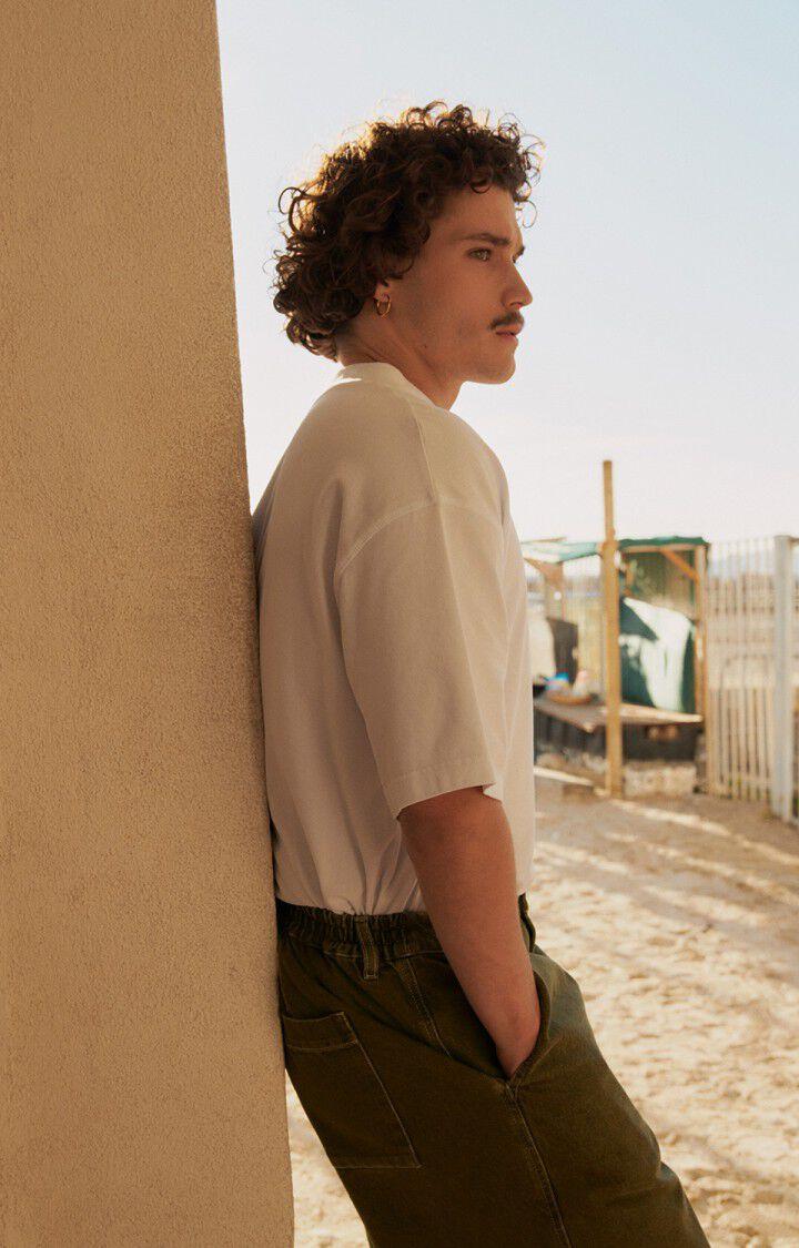 American Vintage T-shirt Homme Fazy - BLANC 23 Manches Courtes Blanc - E25