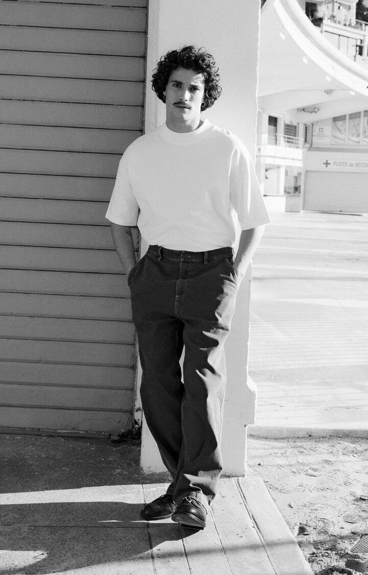 American Vintage T-shirt Homme Fazy - BLANC 23 Manches Courtes Blanc - E25