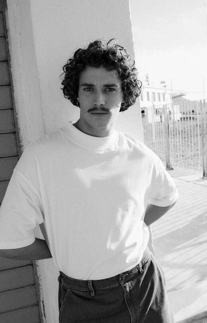 american vintage T-shirt homme Fazy - BLANC 23 Manches courtes Blanc - E25