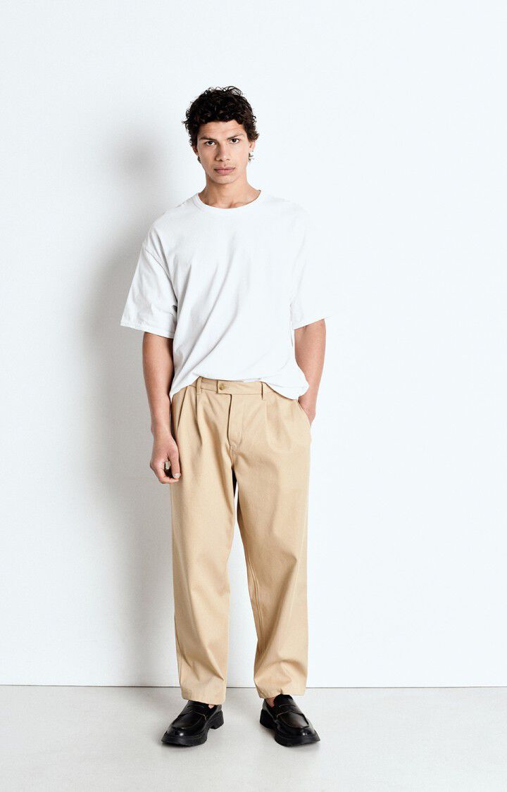 American Vintage T-shirt Homme Fazy - BLANC 24 Manches Courtes Blanc - E25