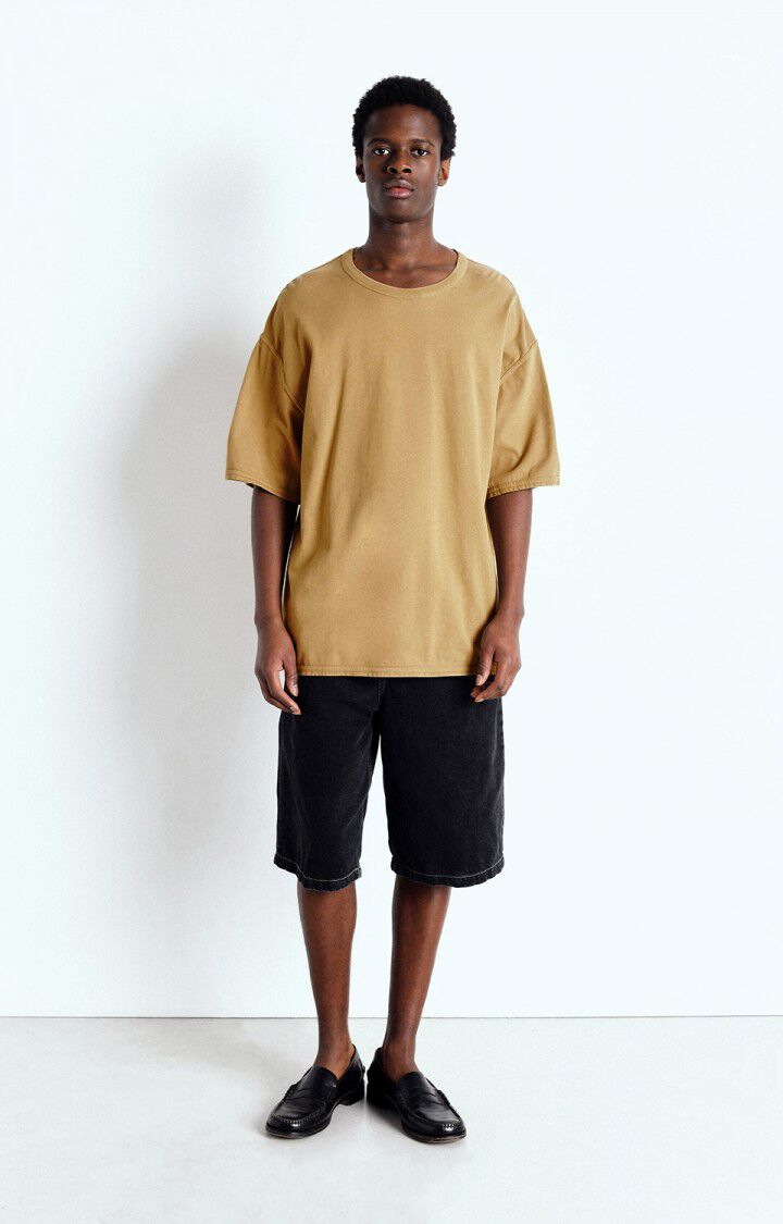 American Vintage T-shirt Homme Fazy - BOULGOUR VINTAGE 24 Manches Courtes Beige - E25