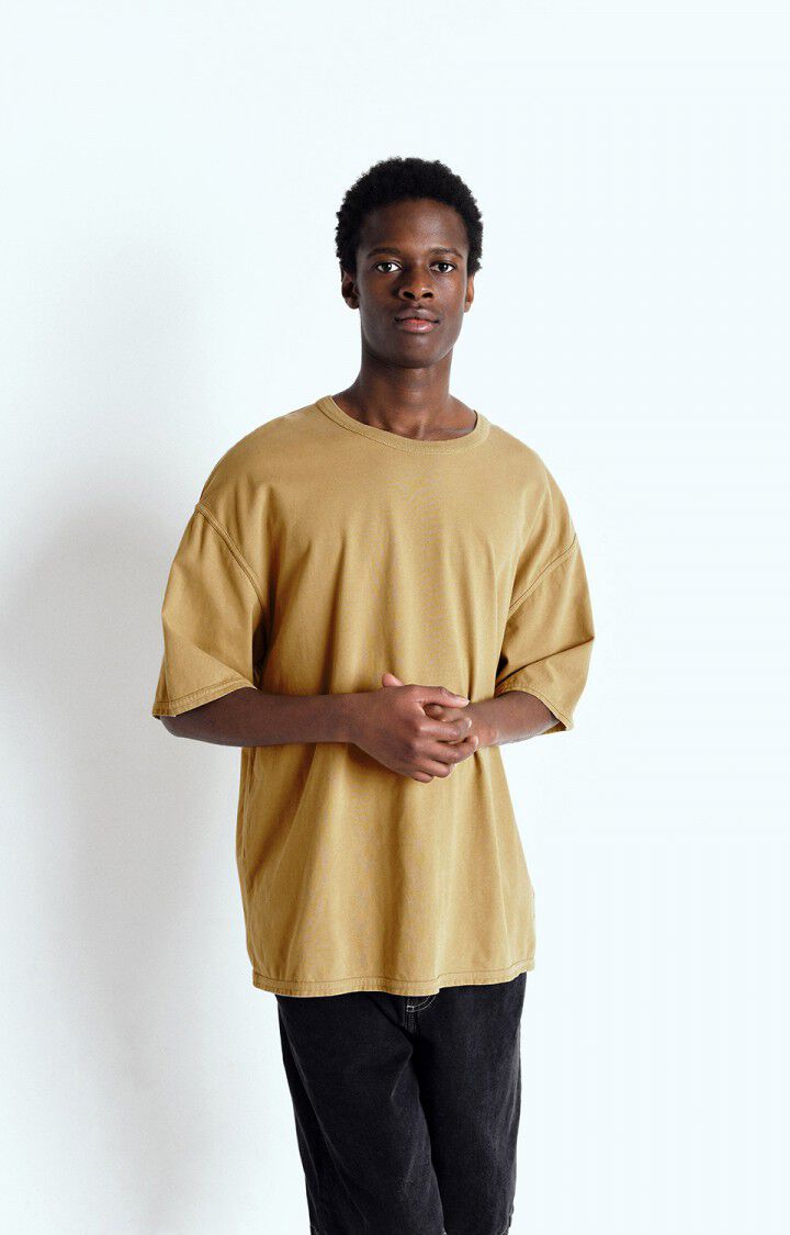 american vintage T-shirt homme Fazy - BOULGOUR VINTAGE 24 Manches courtes Beige - E25