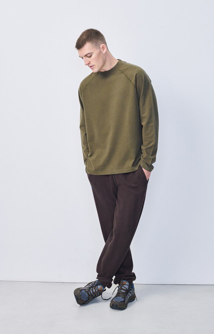 American Vintage T-shirt Homme Fazy - BUISSON VINTAGE 78 Manches Longues Vert - E25