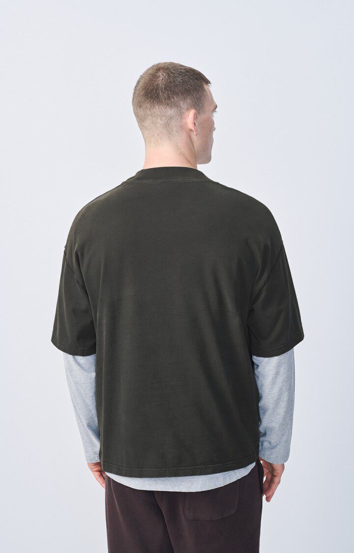 American Vintage T-shirt Homme Fazy - CARBONE VINTAGE 23 Manches Courtes Noir - E25