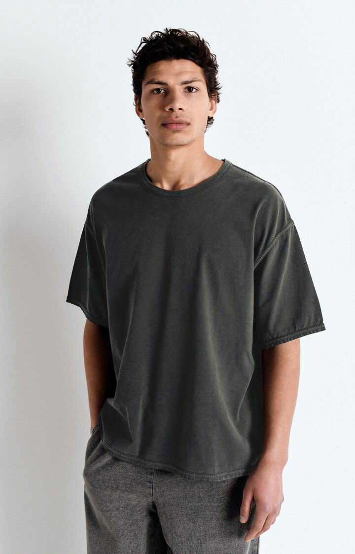 american vintage T-shirt homme Fazy - CARBONE VINTAGE 24 Manches courtes Noir - E25