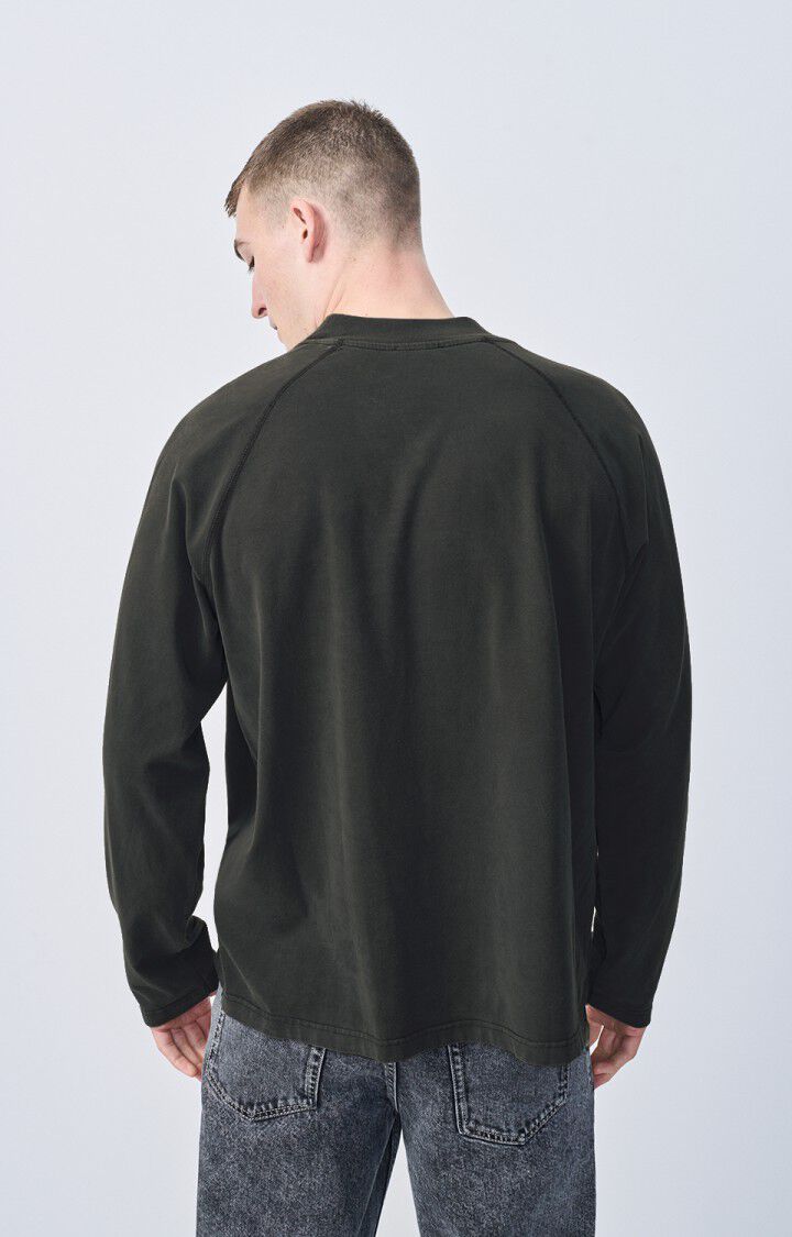 American Vintage T-shirt Homme Fazy - CARBONE VINTAGE 78 Manches Longues Noir - E25