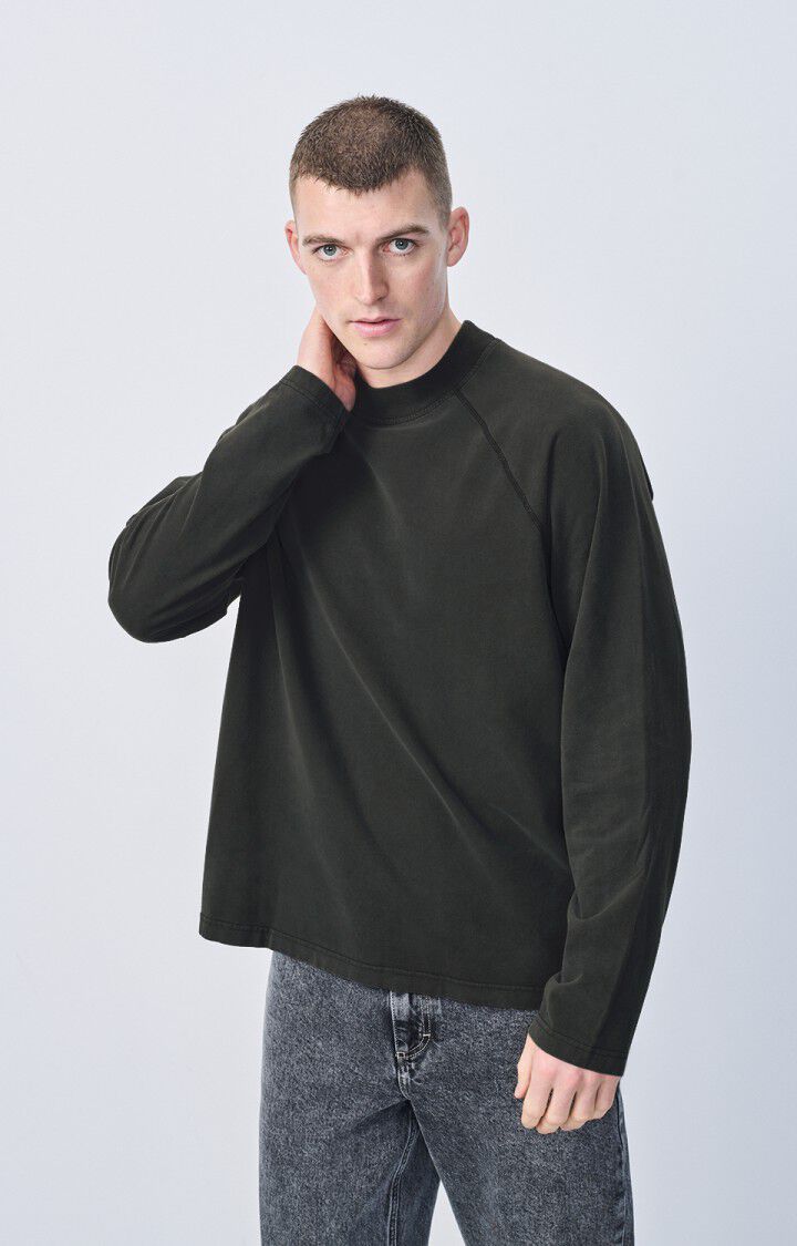 american vintage T-shirt homme Fazy - CARBONE VINTAGE 78 Manches longues Noir - E25