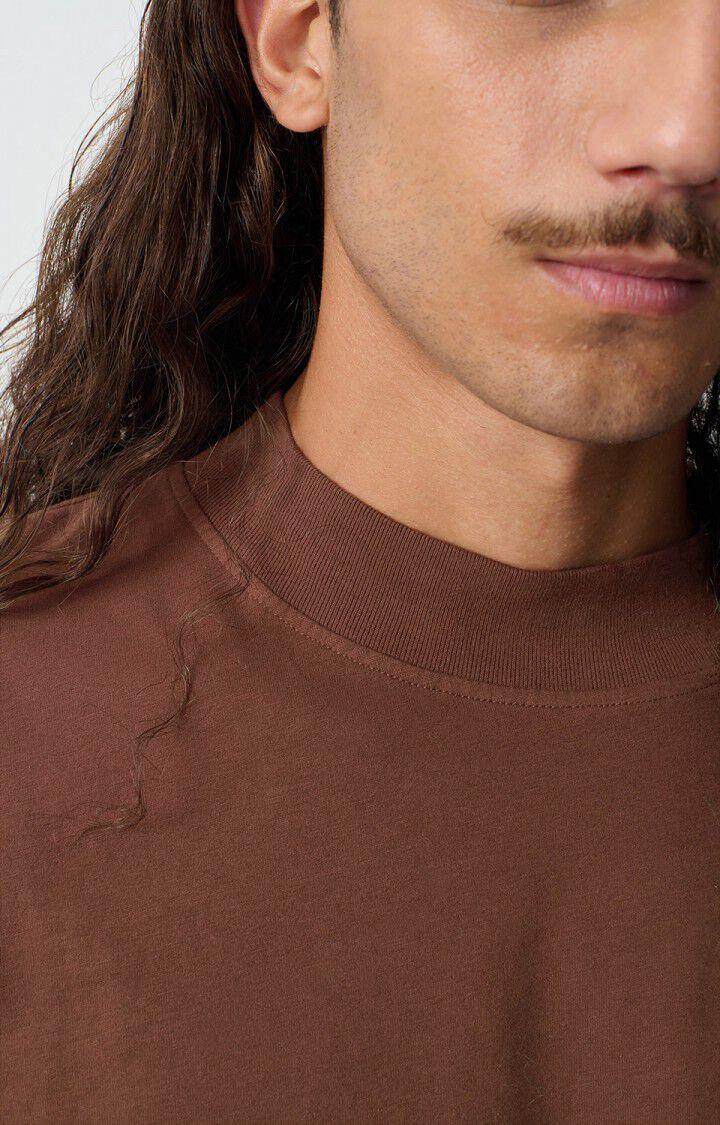 American Vintage T-shirt Homme Fazy - CHOCOLAT VINTAGE 23 Manches Courtes Marron - H24