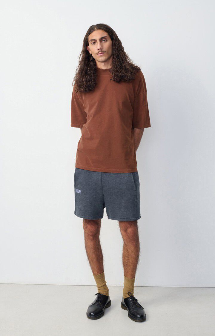 American Vintage T-shirt Homme Fazy - CHOCOLAT VINTAGE 23 Manches Courtes Marron - H24