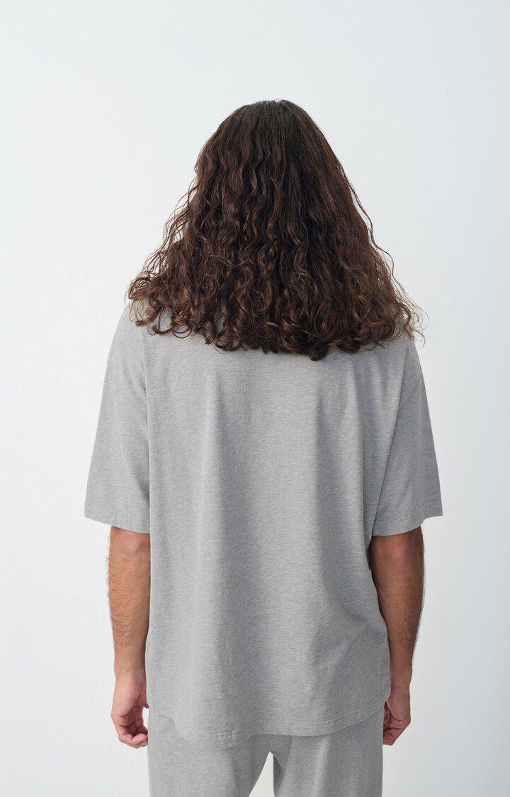 American Vintage T-shirt Homme Fazy - GRIS CHINE 23 Manches Courtes Gris - E25