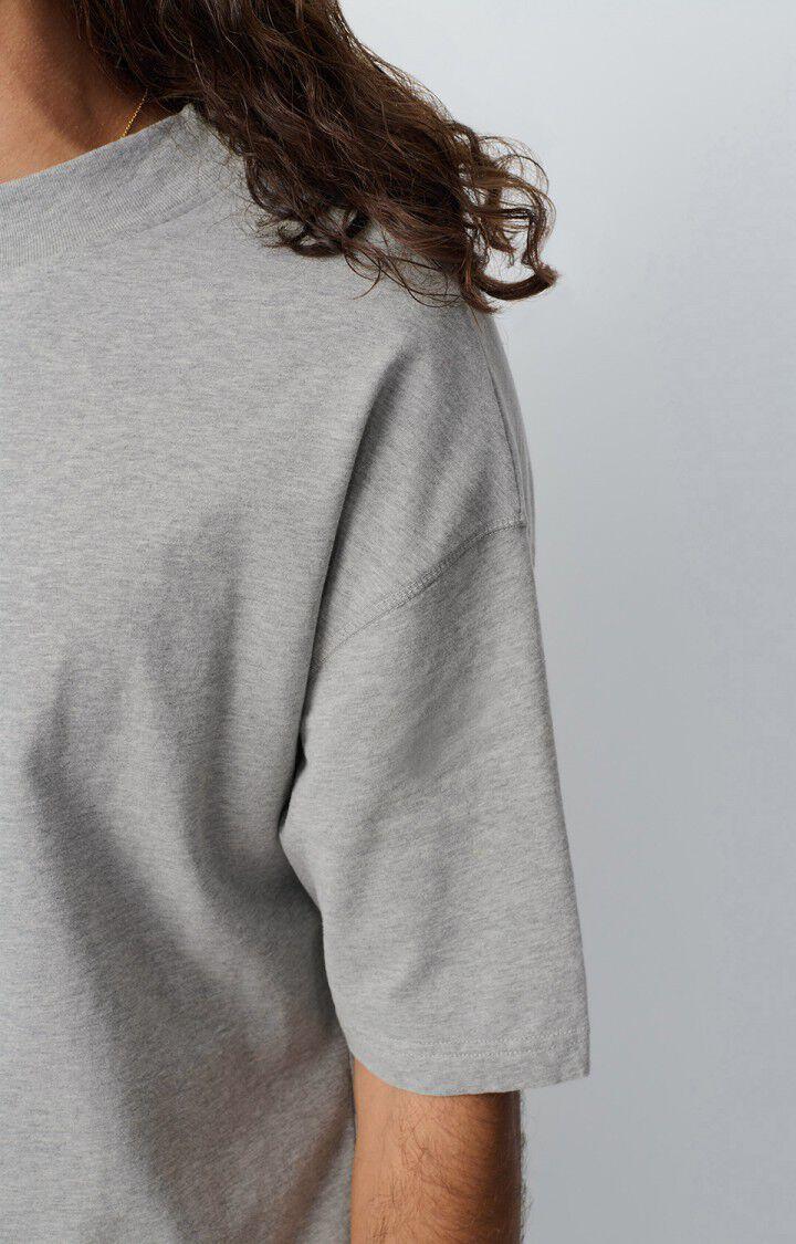 American Vintage T-shirt Homme Fazy - GRIS CHINE 23 Manches Courtes Gris - E25