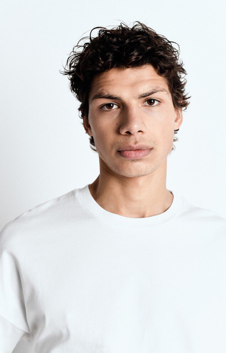 American Vintage T-shirt Homme Fizvalley - BLANC 16 Manches Courtes Blanc - E25