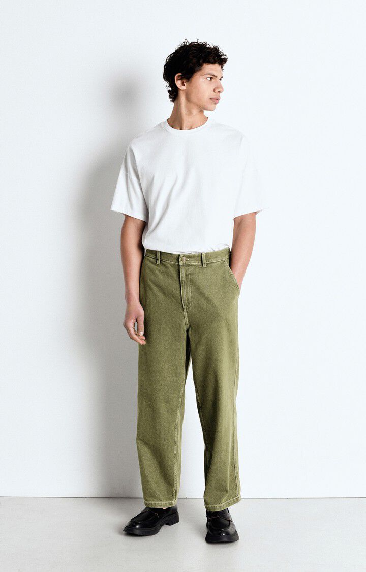 American Vintage T-shirt Homme Fizvalley - BLANC 16 Manches Courtes Blanc - E25