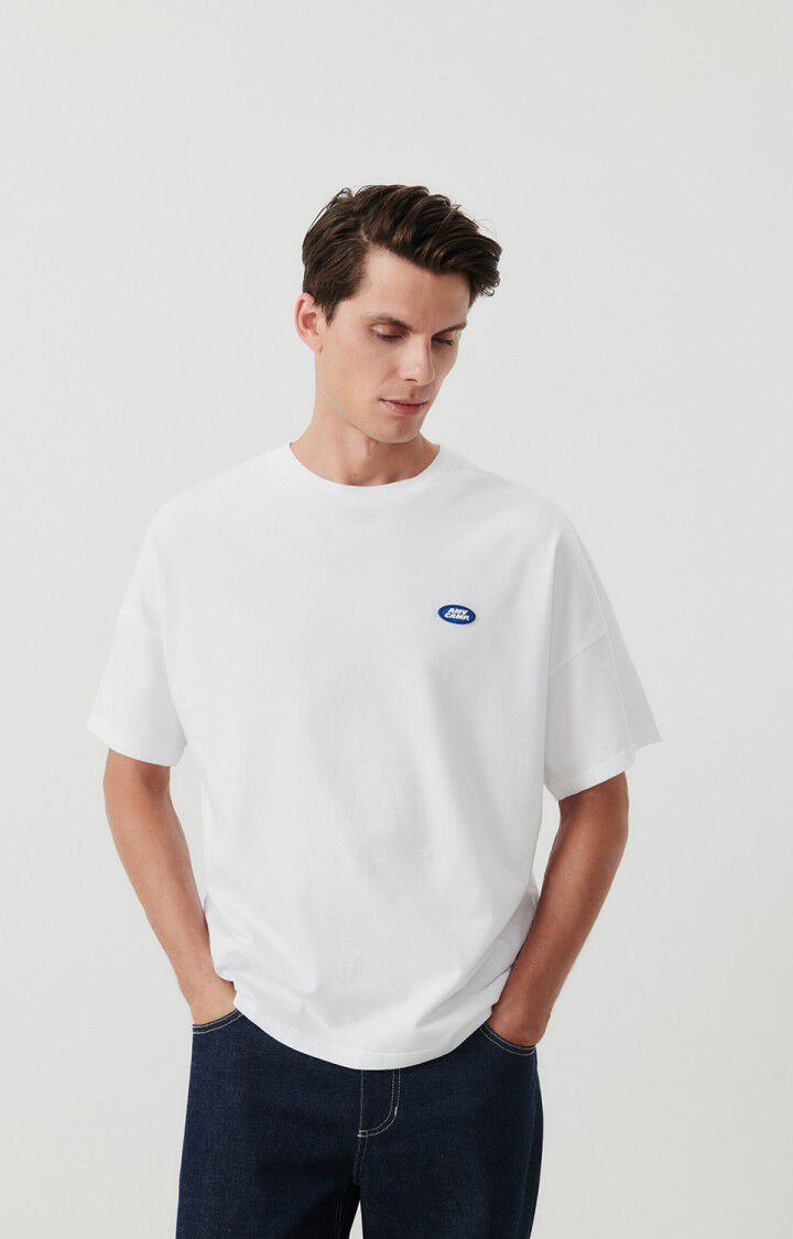 american vintage T-shirt homme Fizvalley - BLANC 16 Manches courtes Blanc - H23