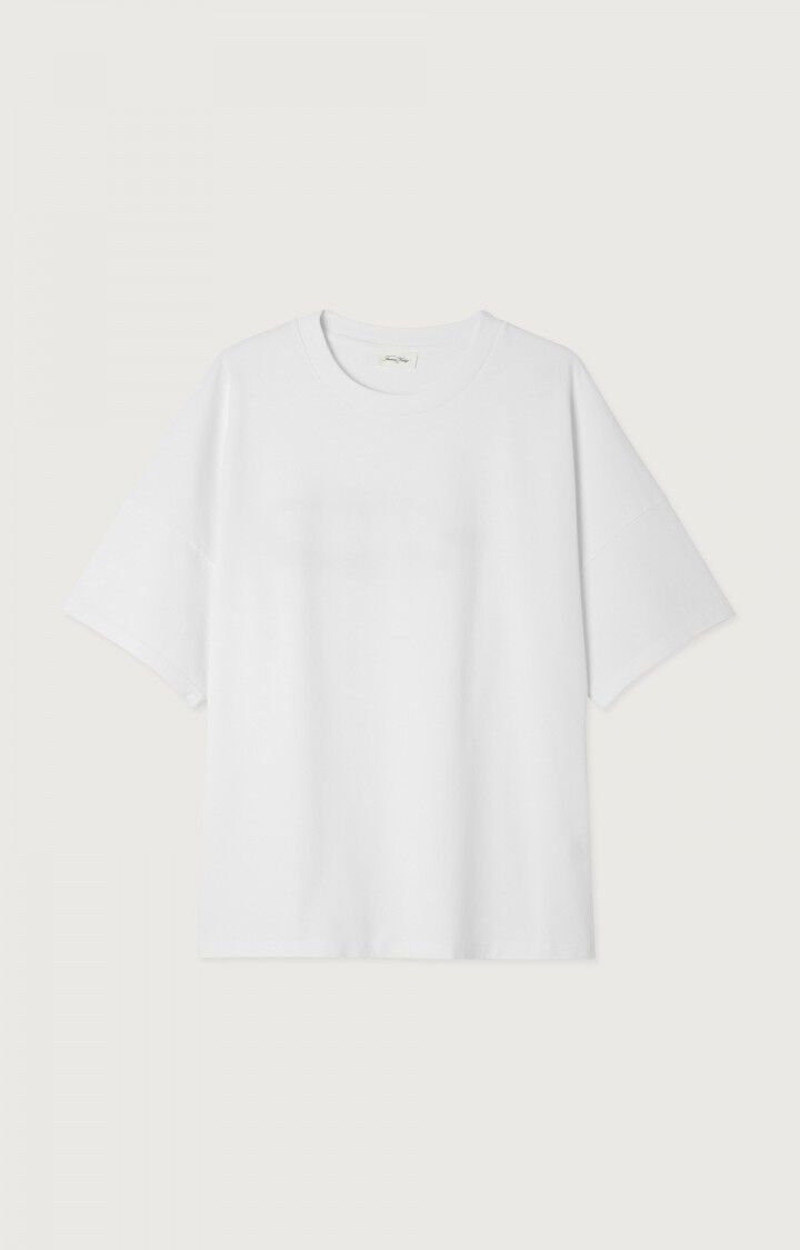 american vintage T-shirt homme Fizvalley - BLANC ET VERT Blanc - E23B
