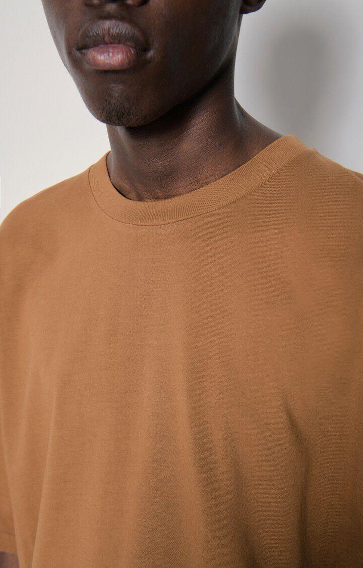 American Vintage T-shirt Homme Fizvalley - BRUNETTE 16 Manches Courtes Marron - E23