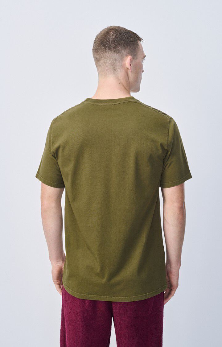 American Vintage T-shirt Homme Fizvalley - BUISSON VINTAGE 22 Manches Courtes Vert - E25