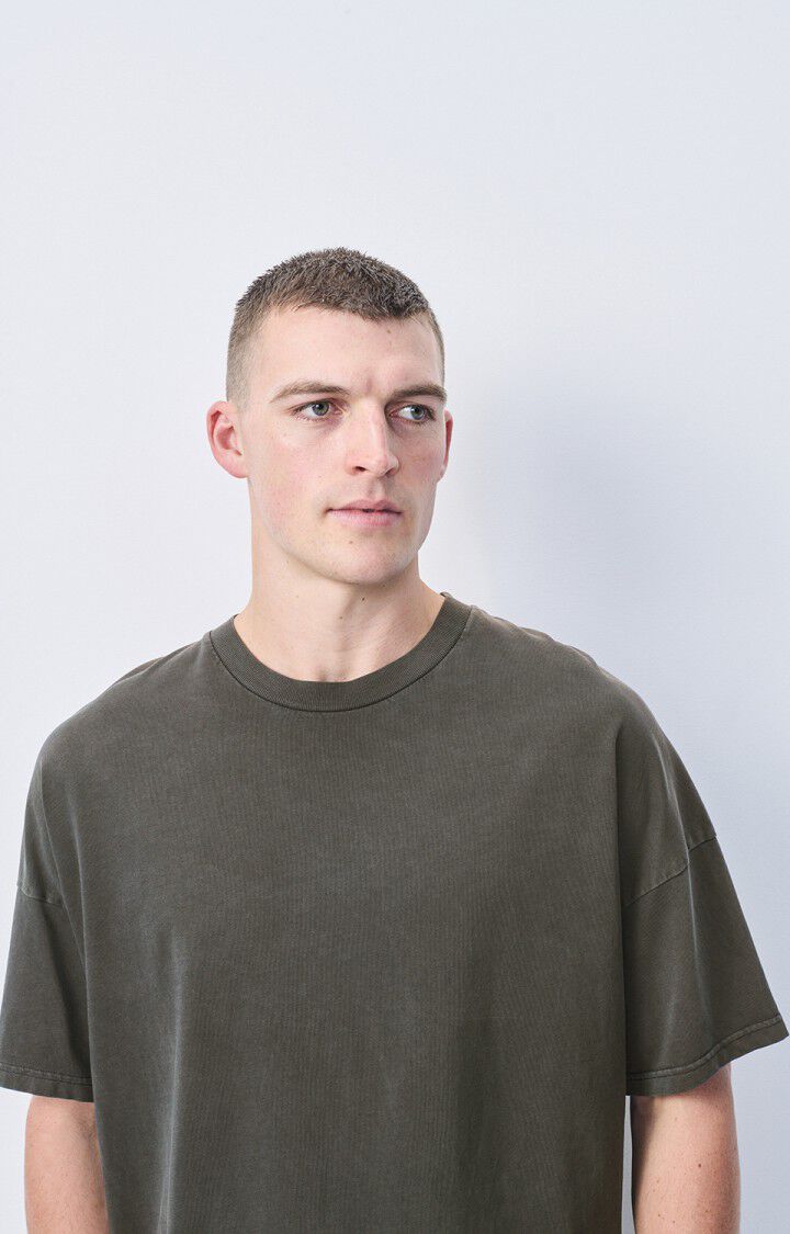 American Vintage T-shirt Homme Fizvalley - CARBONE VINTAGE 16 Manches Courtes Noir - E25