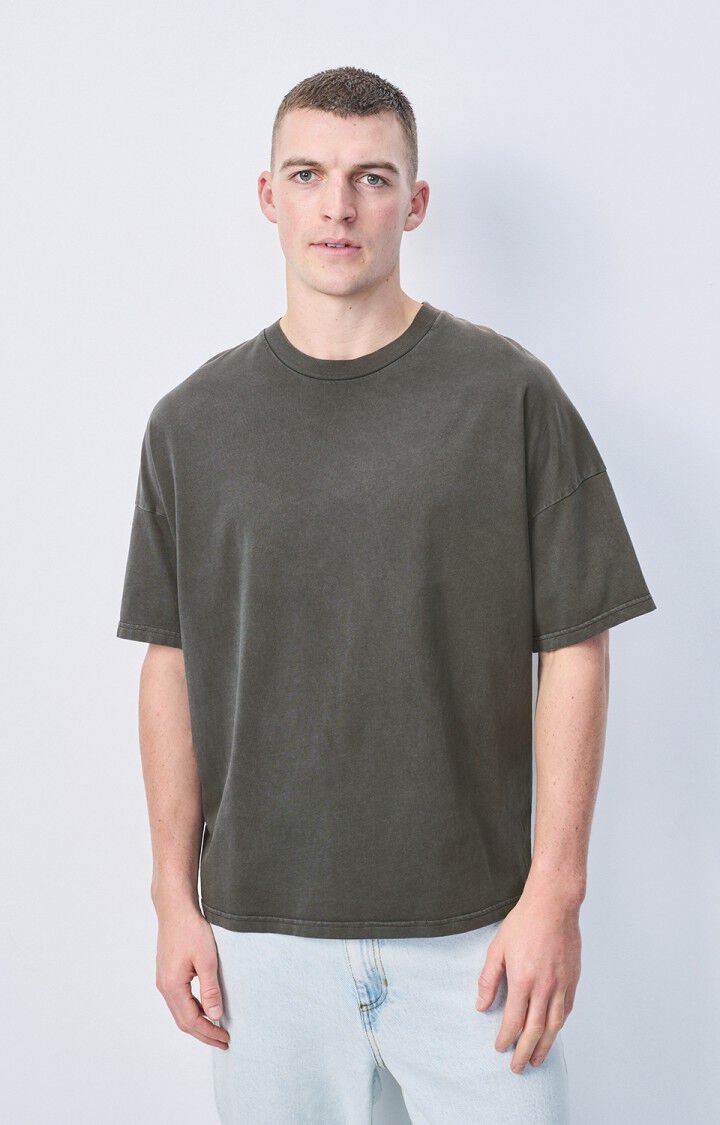 american vintage T-shirt homme Fizvalley - CARBONE VINTAGE 16 Manches courtes Noir - E25